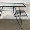 Mid Century Modern California Design Wrought Iron / Glass top Desk and Chair