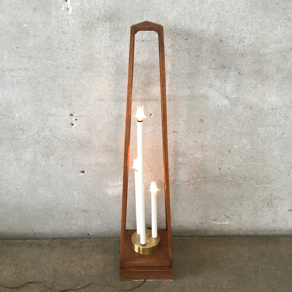 Mid Century Modern Obelisk Lamp With Dimmer Switch