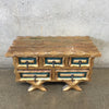 Gold Painted Vintage Small Jewelry Box