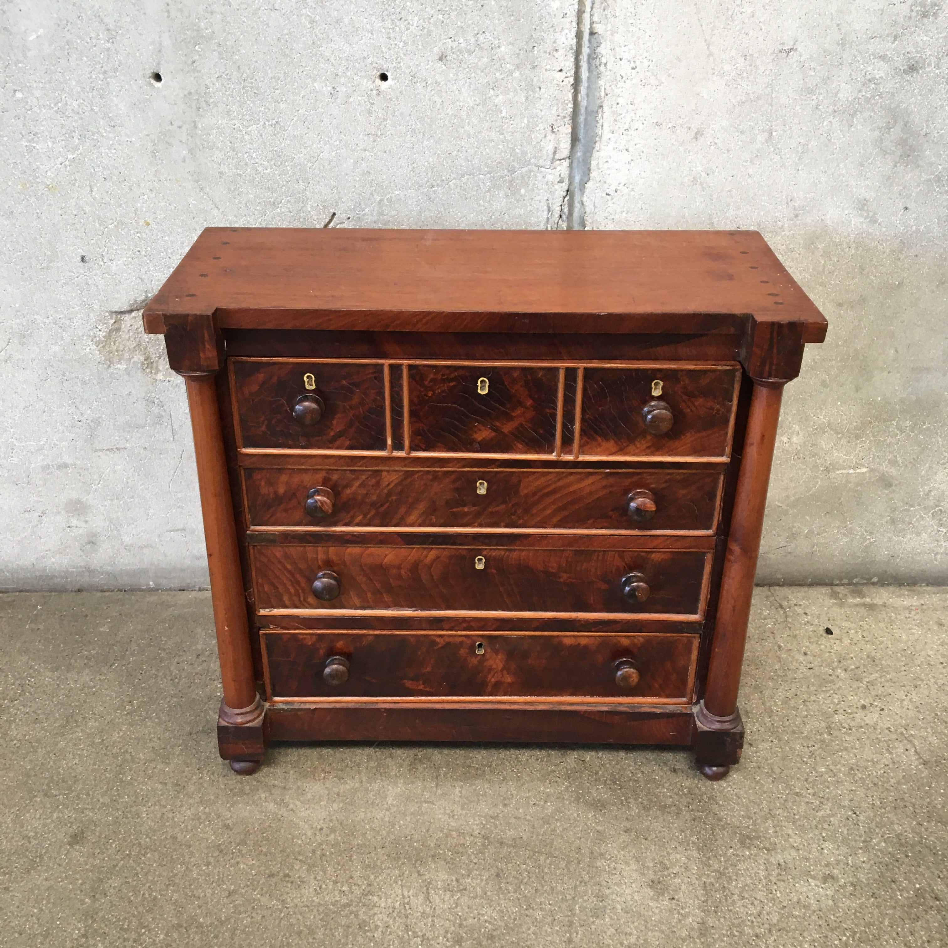 Antique Mahogany Salesman's Sample Dresser Antique Mahogany Salesman's Sample Dresser
