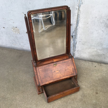 Antique Mahogany Vanity Mirror (Comes With Key)