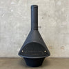 Vintage Mid Century Modern Matte Black Malm "Lancer Fireplace"