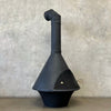 Vintage Mid Century Modern Matte Black Malm "Lancer Fireplace"