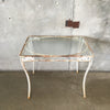 Vintage Iron & Glass Patio Table