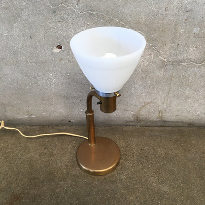 Rare Walter Von Nessen Brass Lamp