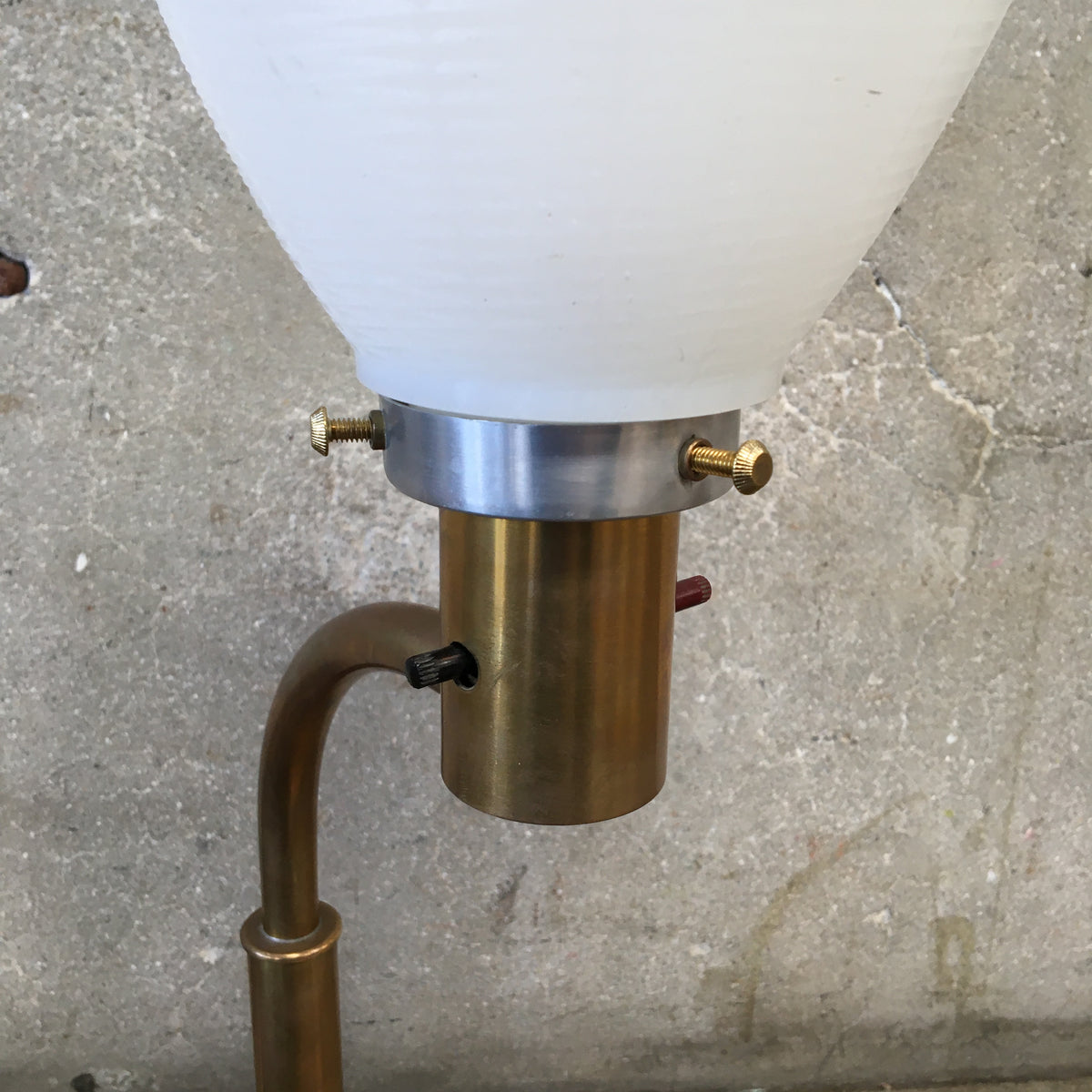 Rare Walter Von Nessen Brass Lamp