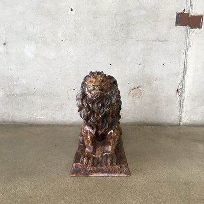 Vintage Cast Garden Lion