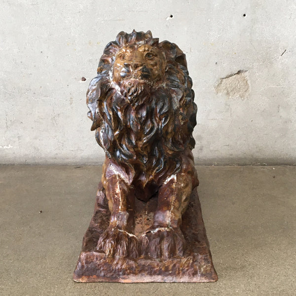 Vintage Cast Garden Lion
