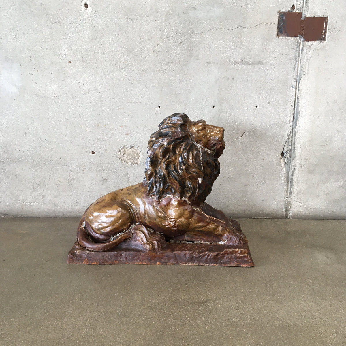 Vintage Cast Garden Lion
