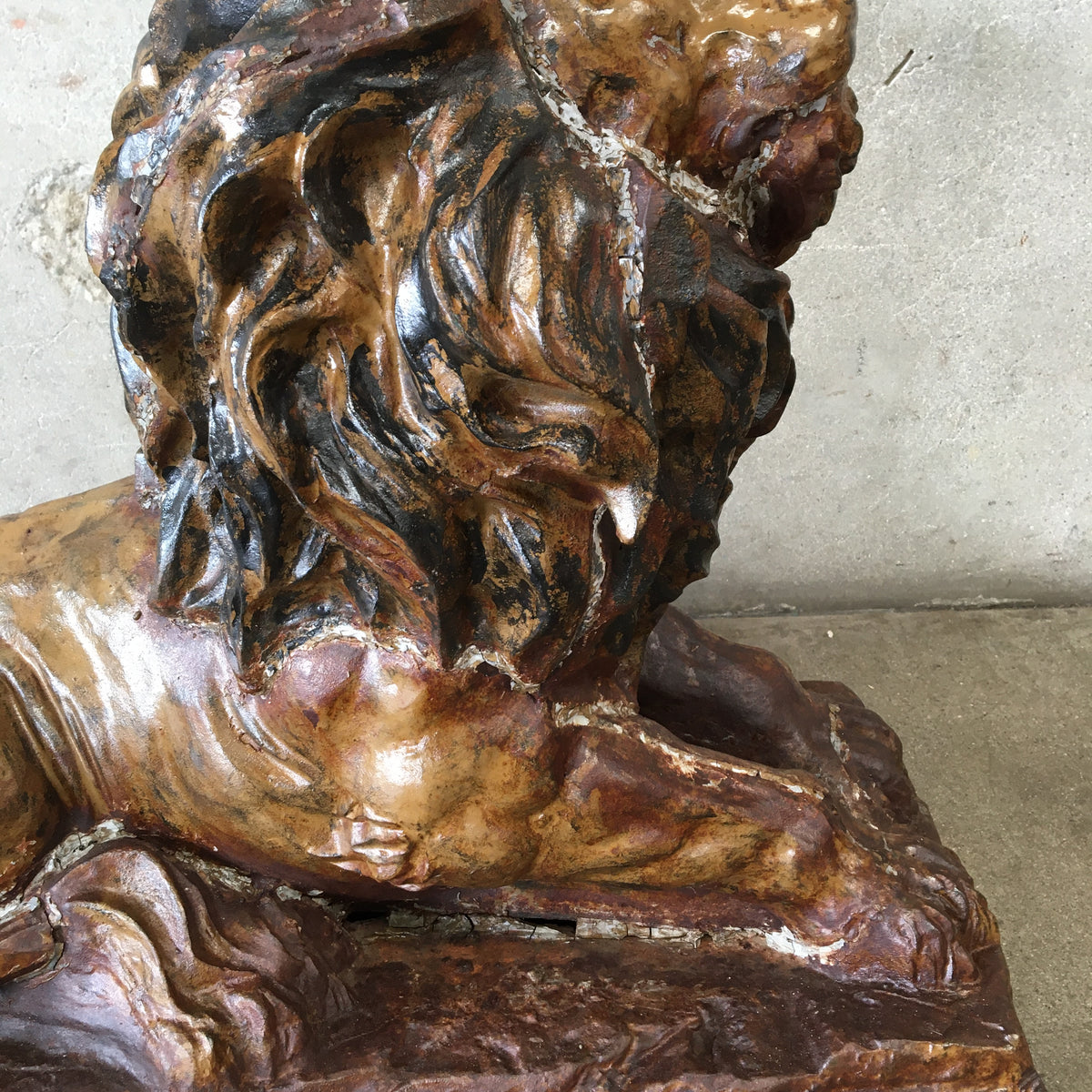Vintage Cast Garden Lion