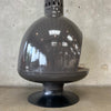 Vintage Mid Century Porcelain Finish Malm "Fire Drum 3" Fireplace