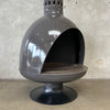 Vintage Mid Century Porcelain Finish Malm "Fire Drum 3" Fireplace