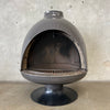 Vintage Mid Century Porcelain Finish Malm "Fire Drum 3" Fireplace
