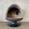 Vintage Mid Century Porcelain Finish Malm "Fire Drum 3" Fireplace