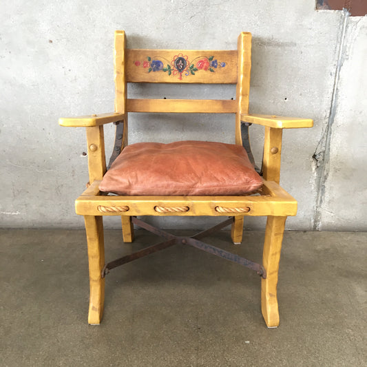 Monterey Furniture Straw Single Cushion Armchair
