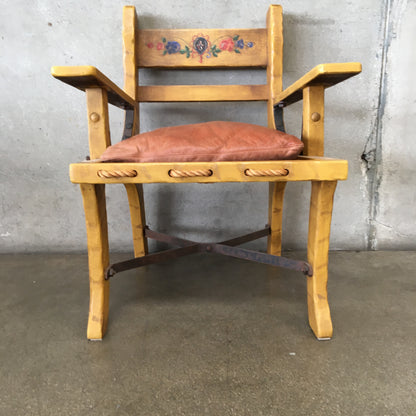 Monterey Furniture Straw Single Cushion Armchair