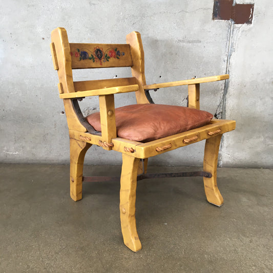 Monterey Furniture Straw Single Cushion Armchair