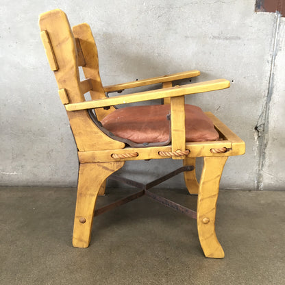 Monterey Furniture Straw Single Cushion Armchair