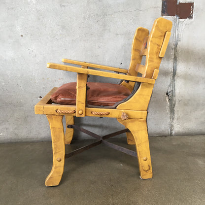 Monterey Furniture Straw Single Cushion Armchair