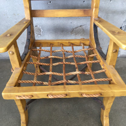 Monterey Furniture Straw Single Cushion Armchair