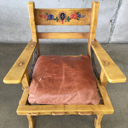 Monterey Furniture Straw Single Cushion Armchair