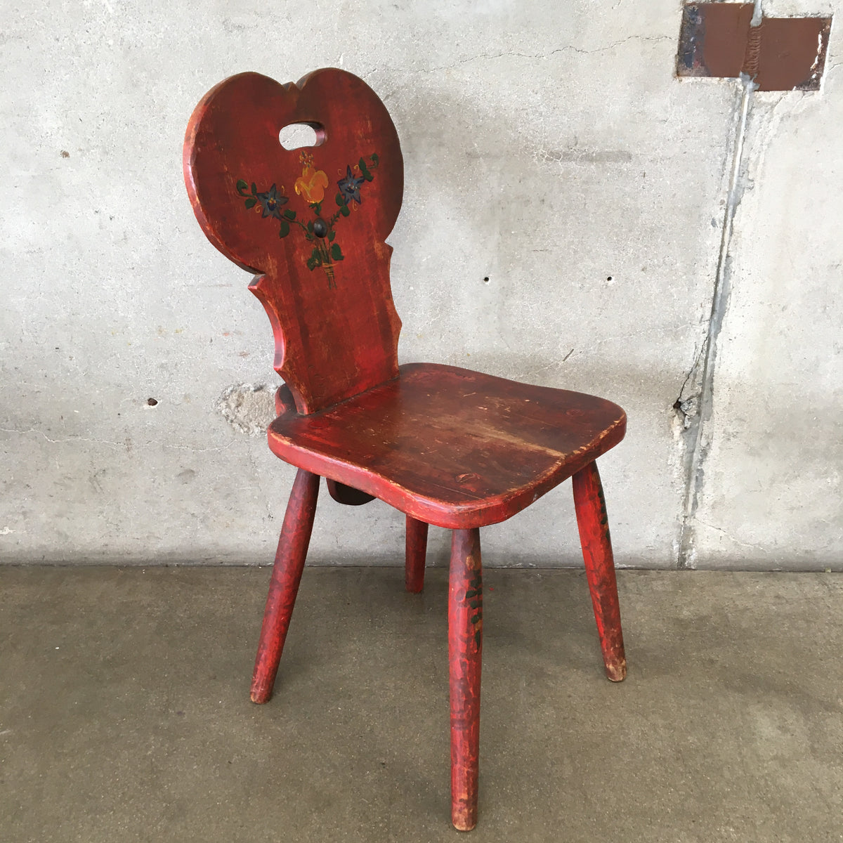 Set of Four Red Wine Cellar Monterey Furniture Chairs