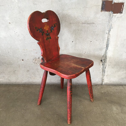 Set of Four Red Wine Cellar Monterey Furniture Chairs