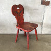 Set of Four Red Wine Cellar Monterey Chairs