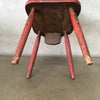 Set of Four Red Wine Cellar Monterey Chairs