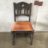 Single Keyhole Monterey Old Wood Side Chair