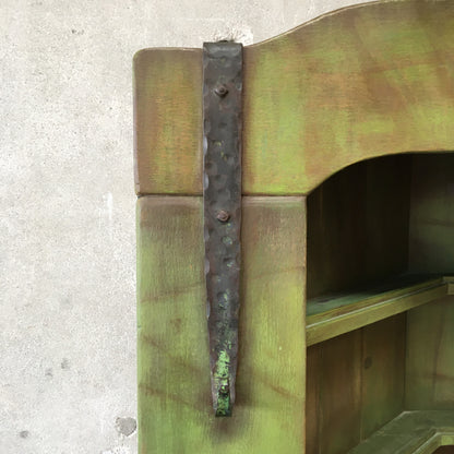 1930's Monterey Furniture Green Corner Cabinet