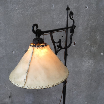 Monterey Style Forged Iron Dragon Lamp