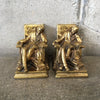 Pair Of Men Sleeping Small Bookends By P.M. Craftsmen