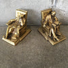 Pair Of Men Sleeping Small Bookends By P.M. Craftsmen