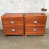 Pair of Refinished Mid Century Chest of Drawers By Henredon