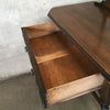 Vintage 1935 English Wood Vanity / Entry Table by NH Chapman & Co.