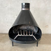 Vintage Mid Century Black Porcelain Enamel Finish Preway Fireplace