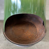 Vintage Mid Century Green Porcelain Enamel Malm "Fire Duke" Fireplace