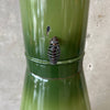 Vintage Mid Century Green Porcelain Enamel Malm "Fire Duke" Fireplace