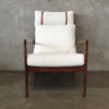 Mid Century Style Anthropologie Boucle Headrest Lounge Chair