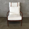 Mid Century Style Anthropologie Boucle Headrest Lounge Chair