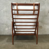 Mid Century Style Anthropologie Boucle Headrest Lounge Chair