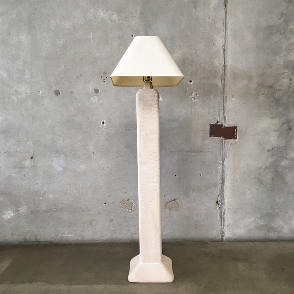 Vintage Post Modern Plaster Floor Lamp