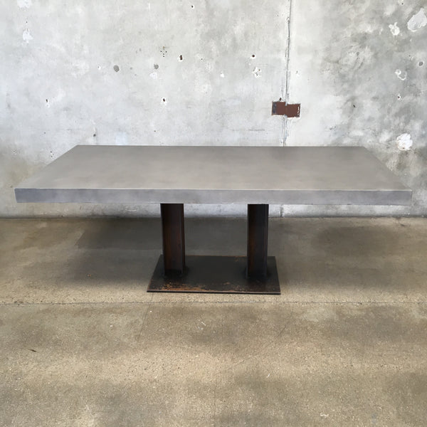 Industrial Concrete Dining Table