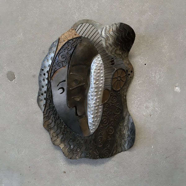 Post Modern Iron Wall Pieces / Faces