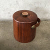 Mid Century Modern Walnut Ice Bucket By Vermillion