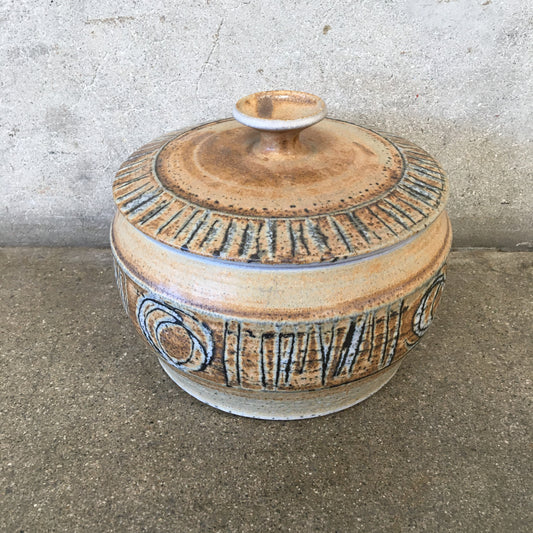 Don Jennings Studio MCM Studio Pottery Covered Pot