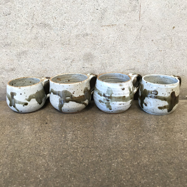 Set of Four Studio Pottery Mugs