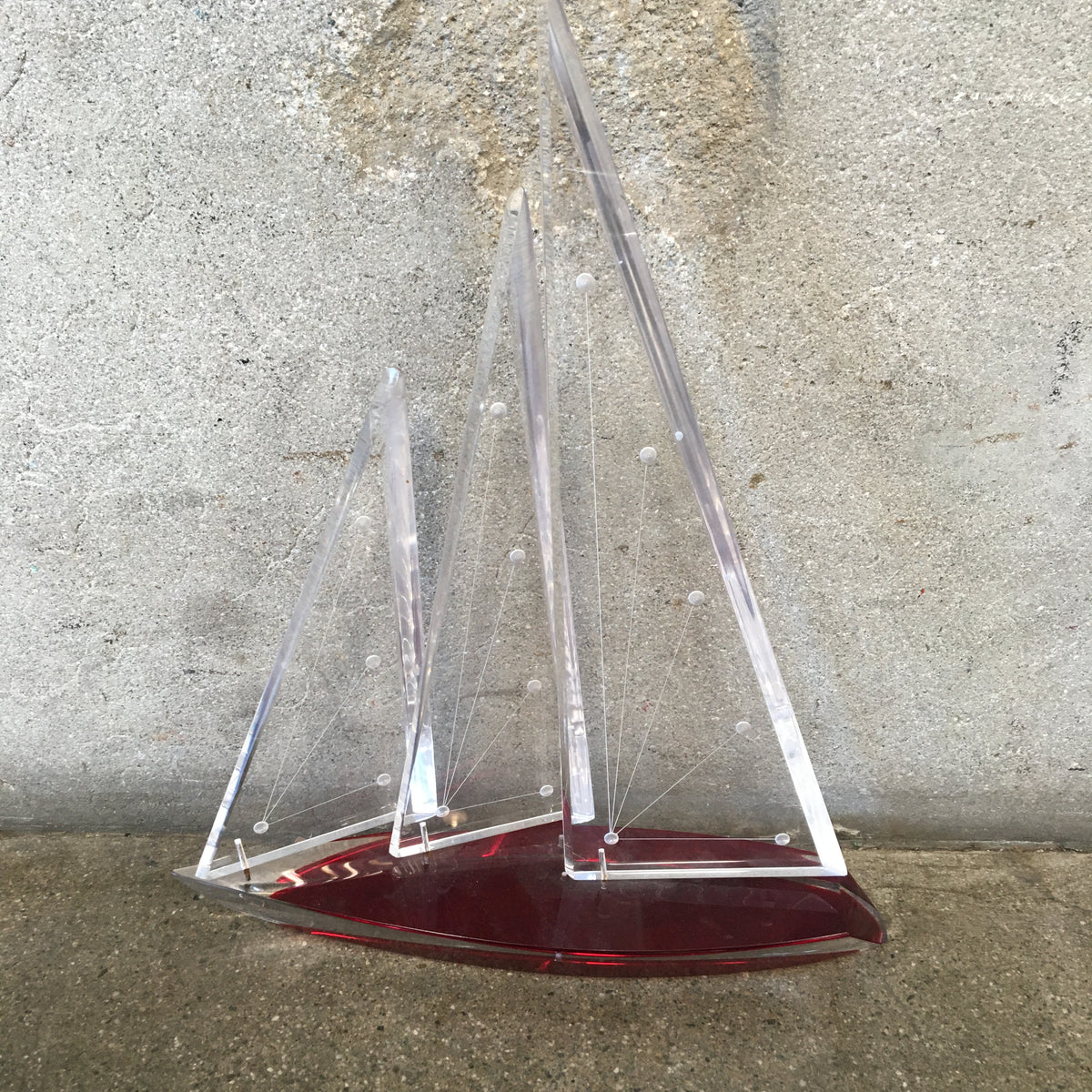 Small Lucite Sail Boat