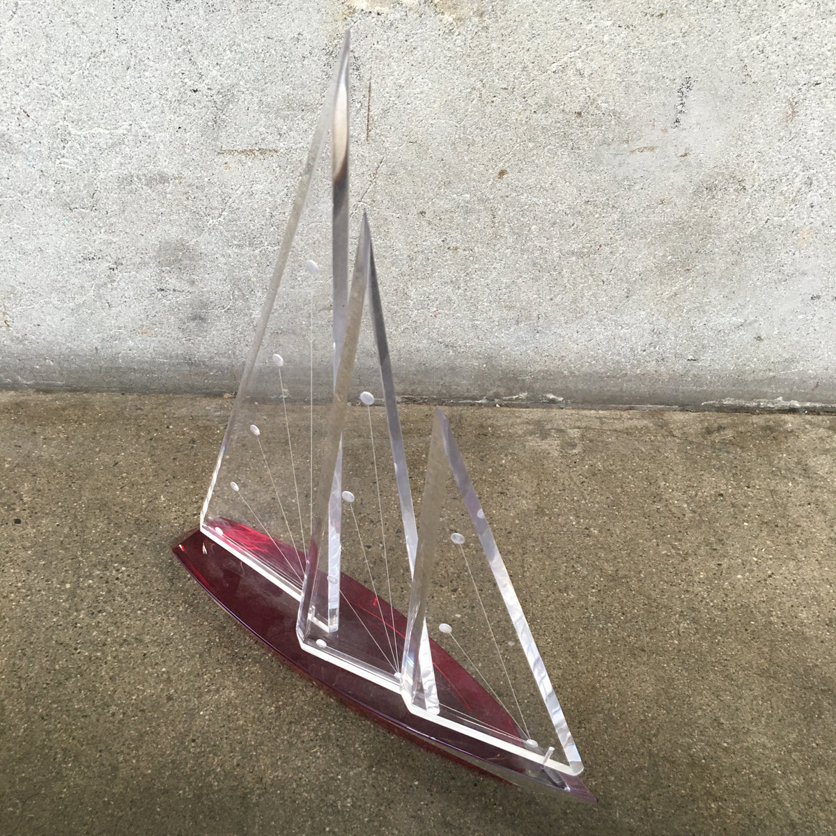 Small Lucite Sail Boat